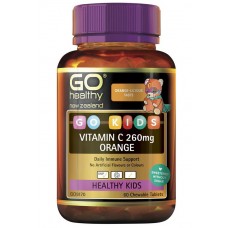 GO Healthy GO Kids Vitamin C 260mg Orange 60 Chewable Tablets