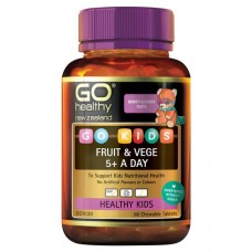 Go Healthy Go Kids Fruit Vege 5 + A Day 60 Chewable Tablets