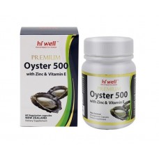 Hi Well Premium Oyster 500 with Zinc & Vitamin E 60 Vegetarian Capsules