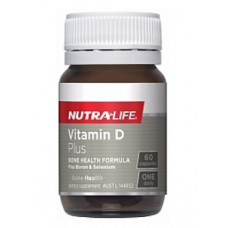 Nutra Life Vitamin D3 1000IU Plus 60 Capsules