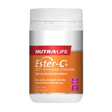 Nutra Life Ester-C 500mg + echinacea 120 Chewables Tablets