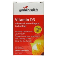 Good Health Vitamin D3 120 Chewable Tablets