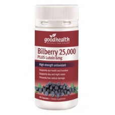 Good Health Bilberry 25,000 + Lutein 6mg 60 Capsules