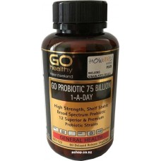 Go Healthy Go Probiotic 75 Billion 1-A-Day 60 VegeCaps