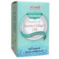 Hi Well Premium Beauty in Marine Collagen 750 60 Vegetarian Capsules