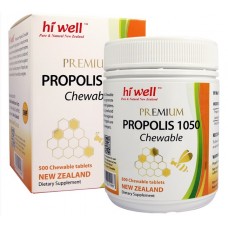 Hi Well Premium Propolis 1050 500 Chewable Tablets