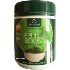 Lifestream Certified Organic Spirulina 500mg 500 Tablets