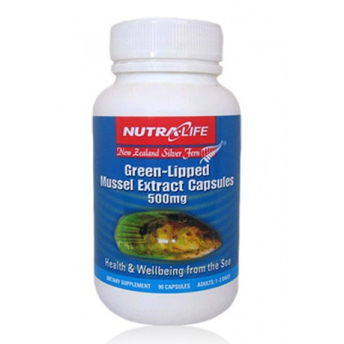 Nutra Life Green Lipped Mussel Extract 500mg 90 Capsules