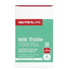 Nutra Life Milk Thistle 17,000 Plus 60 Capsules