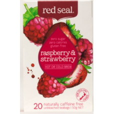 Red Seal Raspberry & Strawberry Fruit Tea 20 Teabags 50g