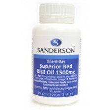 Sanderson Superior Red Krill Oil 1500mg 