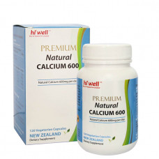 Hi Well Natural Calcium 600mg 120 Capsules