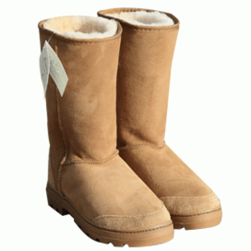 long sheepskin boots