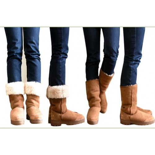 long sheepskin boots