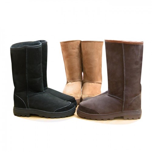 long sheepskin boots